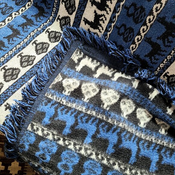 Frazadas Pauta Antialergicas blanket/throw with alpaca design. - Picture 5 of 10